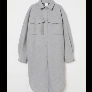 H&M grey button down jacket